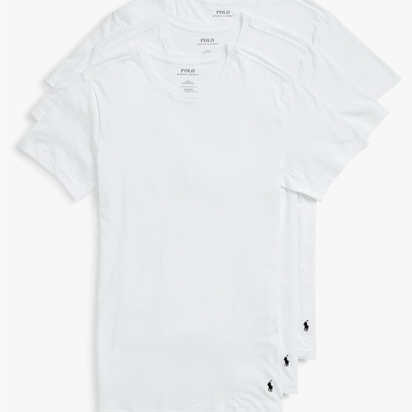 Polo Ralph Lauren White Classic Crew T-Shirt - Picture 1 of 3